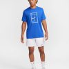تی شرت تنیس مردانه نایک NikeCourt Men's Dri-FIT - آبی - Image 3