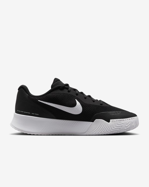 کفش تنیس مردانه نایک Nike Court Vapor Lite 3 Clay Court Tennis Shoes- مشکی - Image 3