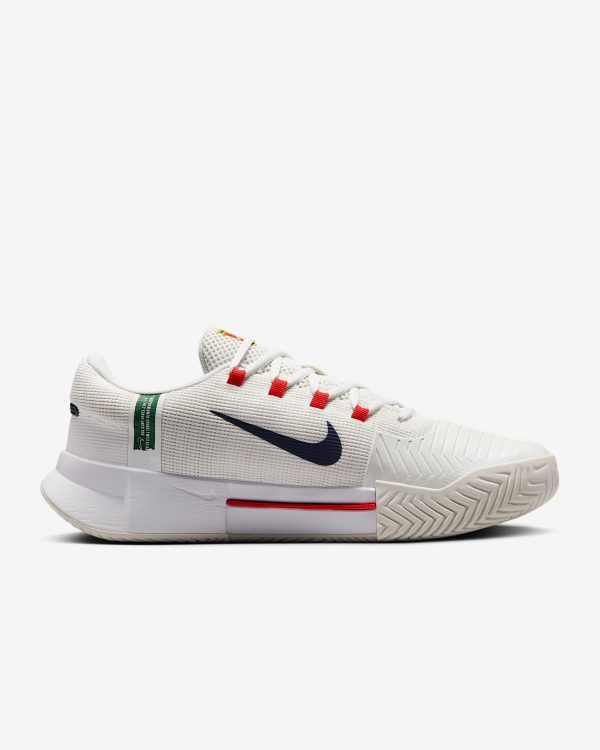 کفش تنیس مردانه نایک Nike Zoom GP Challenge 1 Tennis Shoes- سفید/سرمه ای - Image 3