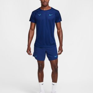 تی شرت تنیس مردانه نایک Rafa Challenger Nike Dri-FIT – سرمه ای