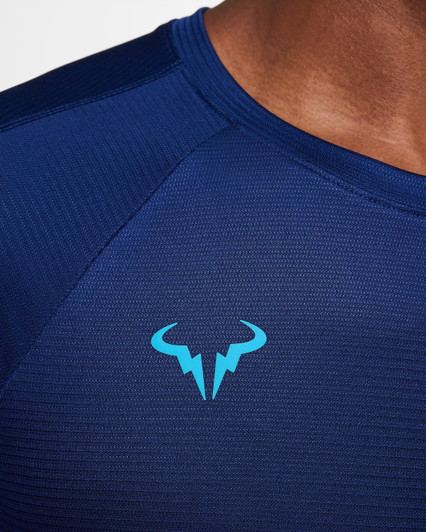 تی شرت تنیس مردانه نایک Rafa Challenger Nike Dri-FIT - سرمه ای - Image 5