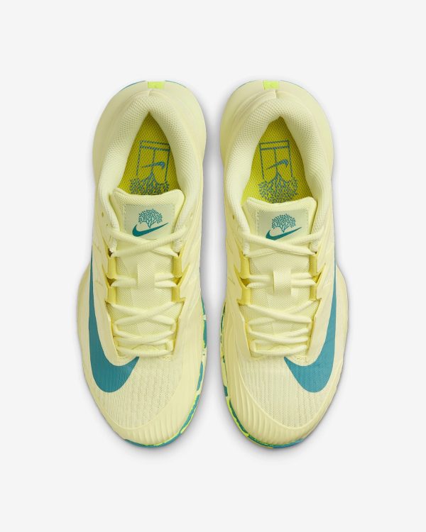 کفش تنیس زنانه نایک Nike Court Vapor Pro 3 Tennis Shoes- زرد/سبز - Image 5