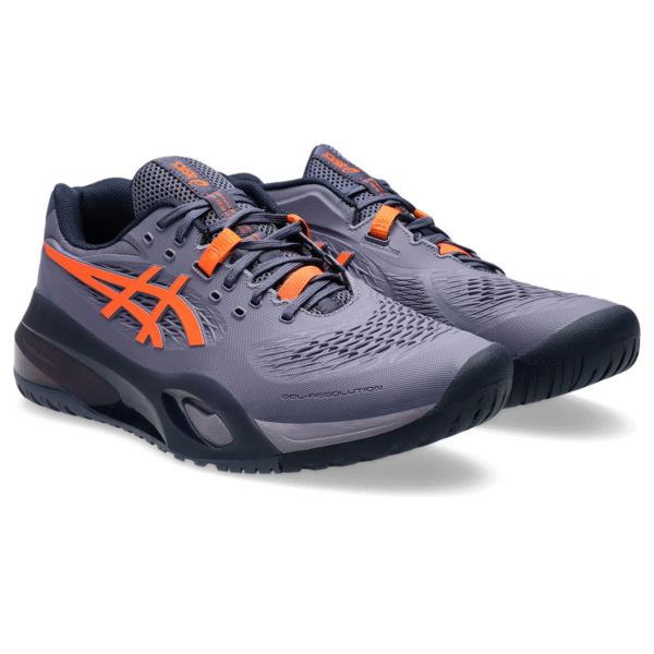 کفش تنیس مردانه اسیکس - Asics GEL-RESOLUTION X - خاکستری/نارنجی - Image 7