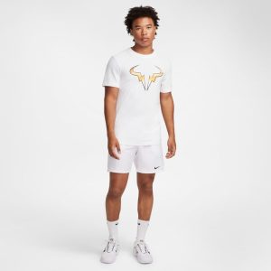 تی شرت تنیس مردانه نایک Rafa Nike Court Dri-FIT– سفید