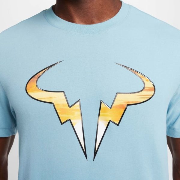 تی شرت تنیس مردانه نایک Rafa Nike Court Dri-FIT– آبی - Image 4