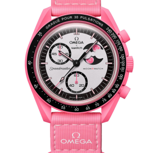 ساعت امگا سواچ مدل MISSION TO THE - PINK MOONPHASE