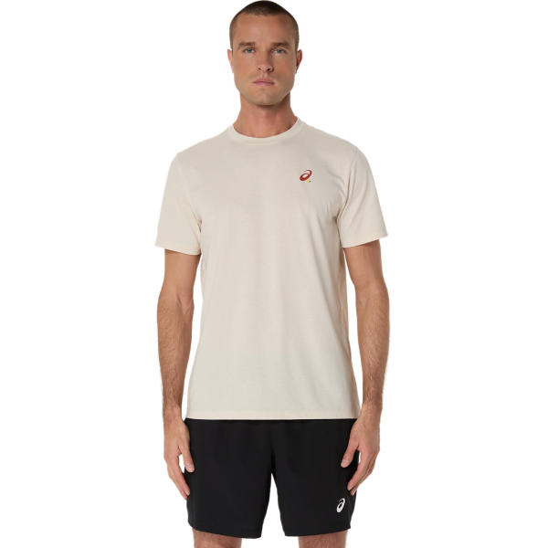 تیشرت تنیس مردانه اسیکس Asics Court Graph SS Top- کرم