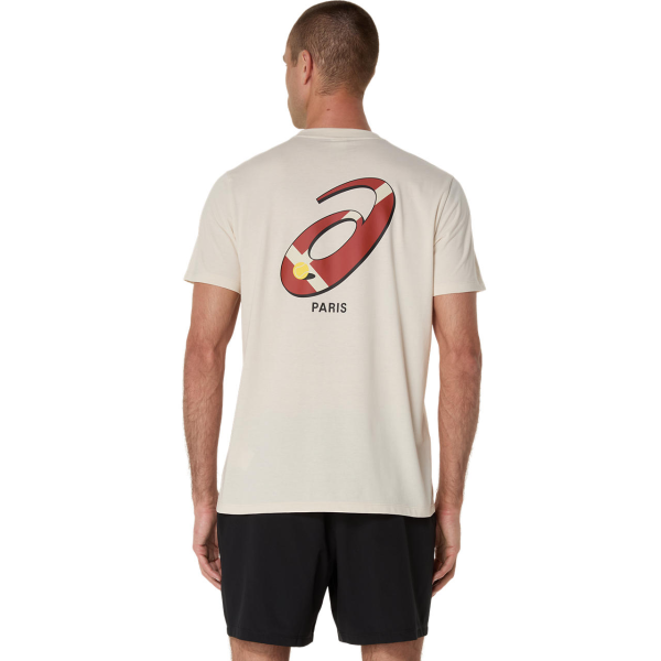تیشرت تنیس مردانه اسیکس Asics Court Graph SS Top- کرم - Image 2