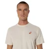 تیشرت تنیس مردانه اسیکس Asics Court Graph SS Top- کرم - Image 5
