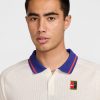 پلوشرت تنیس مردانه نایک NikeCourt Heritage Tennis-Poloshirt- کرم - Image 3
