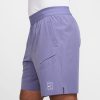 شلوارک تنیس مردانه نایک NikeCourt Advantage Dri-FIT 20 cm - بنفش