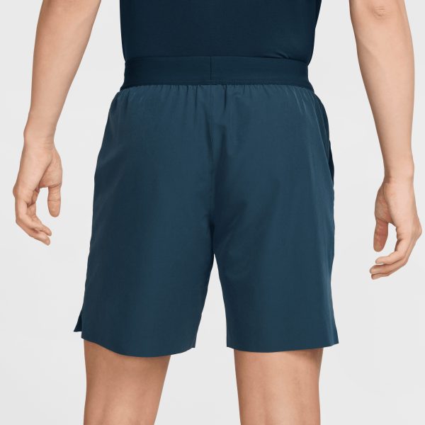 شلوارک تنیس مردانه نایک NikeCourt Advantage Dri-FIT 20 cm - سرمه ای - Image 2