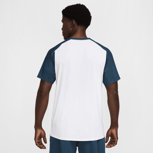 تی شرت تنیس مردانه نایک NikeCourt Advantage- سفید/آبی - Image 2