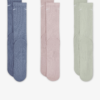 جوراب تنیس نایک Nike Everyday Plus Cushioned Crew 3-pack - پک سه تایی - چندرنگ - Image 3