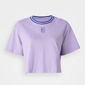 تی شرت تنیس زنانه نایک Nike Heritage Dri-FIT Crop- بنفش
