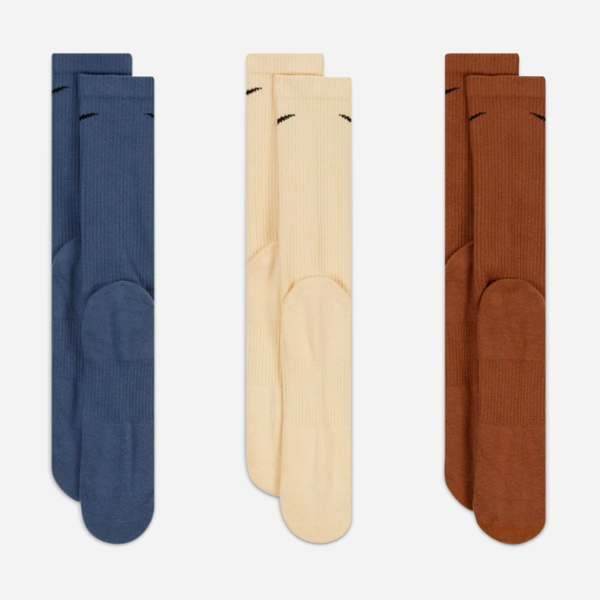 جوراب تنیس نایک Nike Everyday Plus Cushioned Crew 3-pack - پک سه تایی - چندرنگ - Image 3