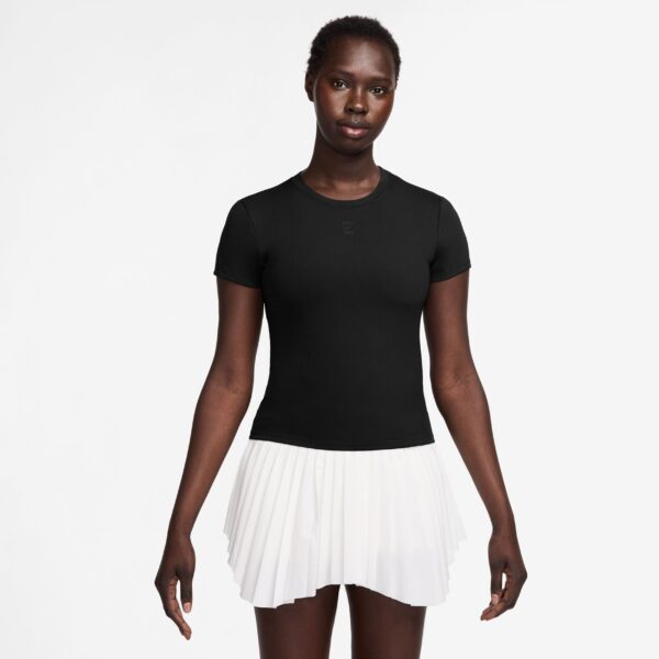 تی شرت تنیس زنانه نایک NikeCourt Advantage Dri-FIT - مشکی - Image 4