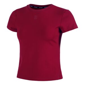 تی شرت تنیس زنانه نایک NikeCourt Advantage Dri-FIT - زرشکی
