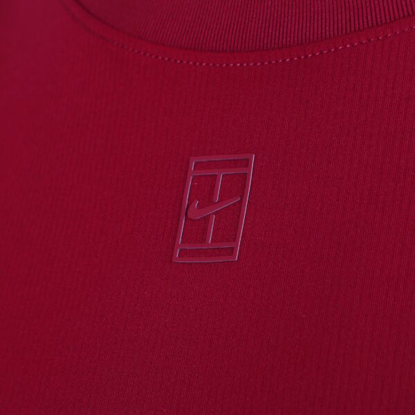 تی شرت تنیس زنانه نایک NikeCourt Advantage Dri-FIT - زرشکی - Image 3