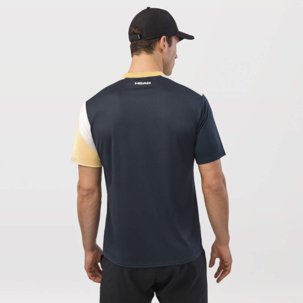 تیشرت تنیس مردانه هد TOPSPIN T-Shirt Men (NVXV) - زرد/مشکی - Image 3