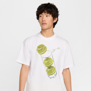 تی شرت تنیس مردانه نایک NikeCourt Max90 Printed - سفید