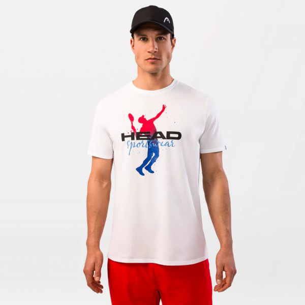 تیشرت تنیس مردانه هد RACQUET T-Shirt Men (WHRD) - سفید - Image 5