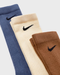جوراب تنیس نایک Nike Everyday Plus Cushioned Crew 3-pack - پک سه تایی - چندرنگ