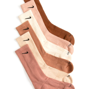 جوراب تنیس نایک Nike Everyday Plus Cushioned Crew 6-pack – پک شش تایی – چندرنگ