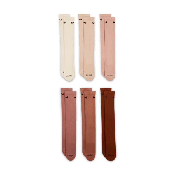 جوراب تنیس نایک Nike Everyday Plus Cushioned Crew 6-pack - پک شش تایی - چندرنگ - Image 3