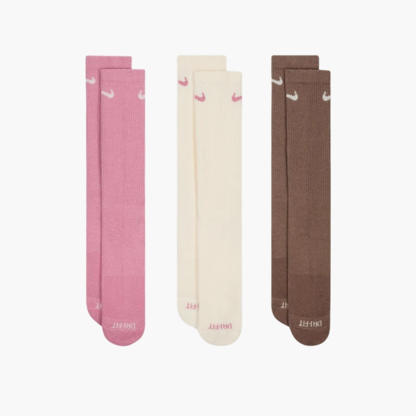 جوراب تنیس نایک Nike Everyday Plus Cushioned Crew 3-pack - پک سه تایی - چندرنگ - Image 2
