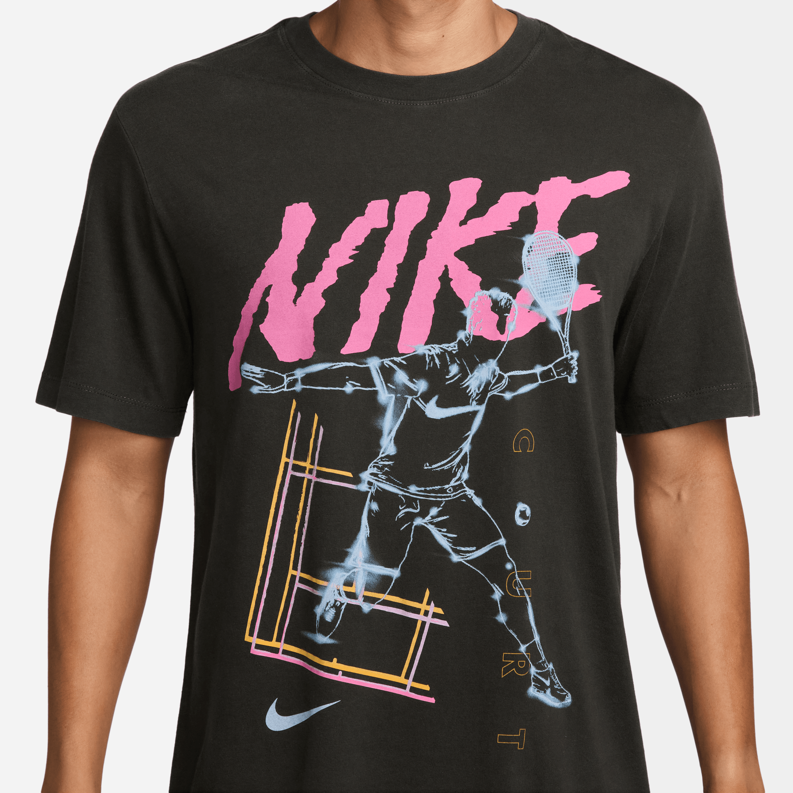 تی شرت تنیس مردانه نایک NikeCourt Printed - مشکی تی شرت تنیس مردانه نایک NikeCourt Printed - مشکی - تصویر 3