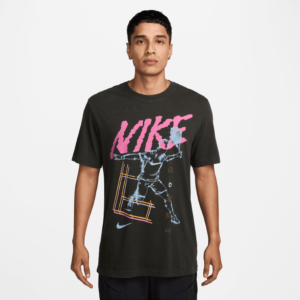 تی شرت تنیس مردانه نایک NikeCourt Printed - مشکی