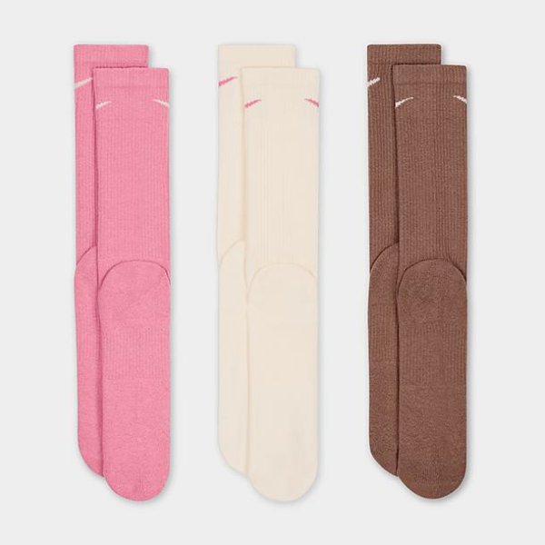 جوراب تنیس نایک Nike Everyday Plus Cushioned Crew 3-pack - پک سه تایی - چندرنگ - Image 3