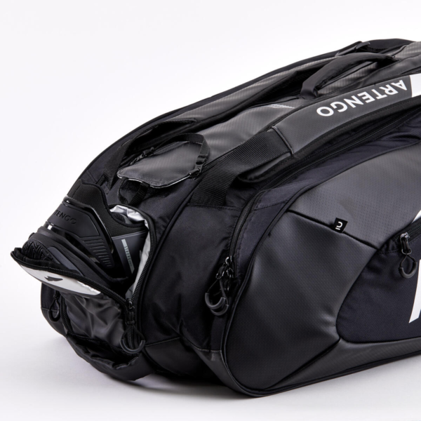 ساک تنیس آرتنگو ARTENGO 12 Rackets - Thermobag - XL Pro Gael Monfils- مشکی - Image 2
