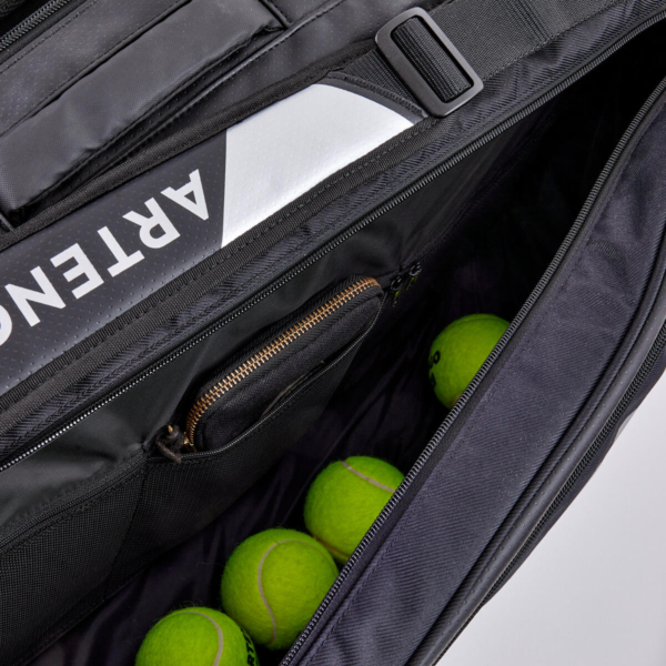 ساک تنیس آرتنگو ARTENGO 12 Rackets - Thermobag - XL Pro Gael Monfils- مشکی - Image 3