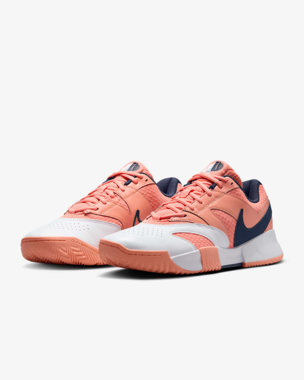 کفش تنیس مردانه نایک Nike Court Lite 4 Clay Tennis Shoes- گلبهی - Image 5