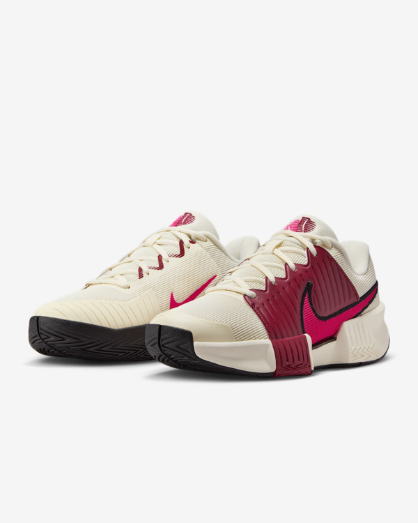 کفش تنیس زنانه نایک Nike Zoom GP Challenge Pro – سفید/قرمز - Image 5