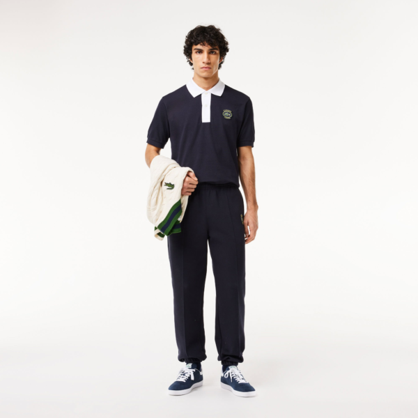 پلوشرت تنیس مردانه لاکست Lacoste Classic Fit Badge Polo - مشکی - Image 5