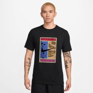 تی شرت تنیس مردانه نایک NikeCourt Dri-FIT Printed - مشکی