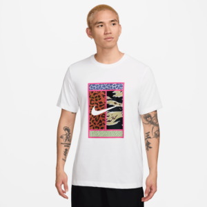 تی شرت تنیس مردانه نایک NikeCourt Dri-FIT Printed - سفید