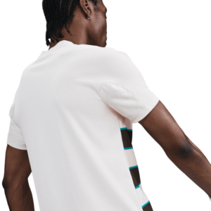 تی شرت تنیس مردانه نایک NikeCourt Slam Advantage Dri-FIT- سفید/مشکی