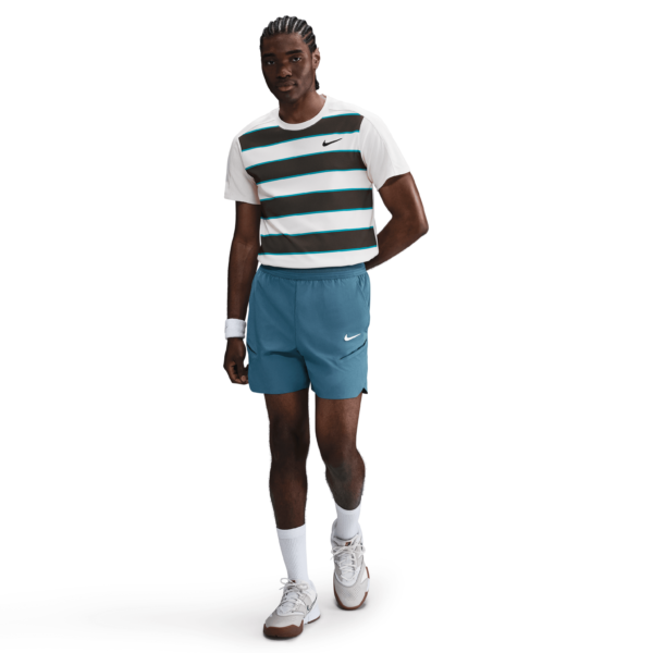 تی شرت تنیس مردانه نایک NikeCourt Slam Advantage Dri-FIT- سفید/مشکی - Image 4