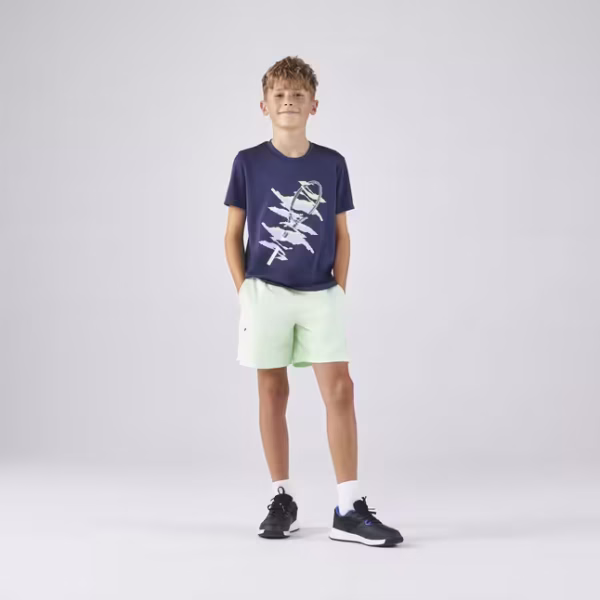 تی شرت تنیس بچه گانه آرتنگو ARTENGO TTS Essentiel Jr - آبی - Image 3