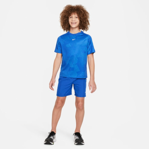 تی شرت تنیس بچگانه نایک - Nike Boys' Spring Print Top - آبی - Image 3