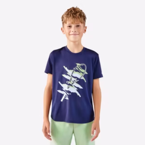 تی شرت تنیس بچه گانه آرتنگو Navy Blue - TTS Essentiel Jr - آبی