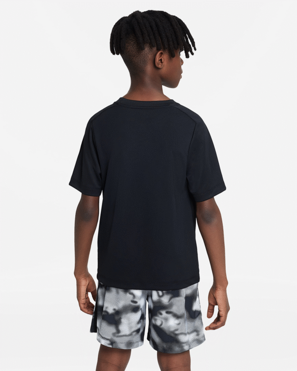 تی شرت تنیس بچگانه نایک - Nike Multi Dri-FIT Graphics- مشکی - Image 2