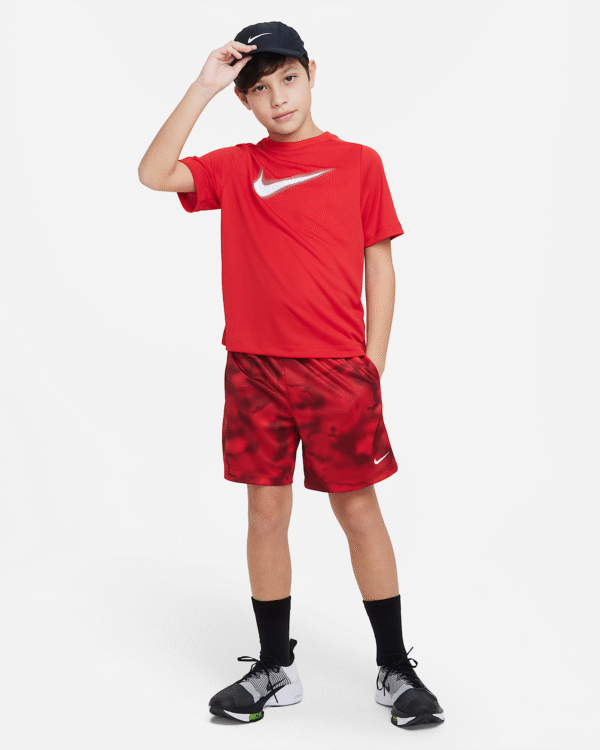 تی شرت تنیس بچگانه نایک - Nike Multi Dri-FIT Graphics- قرمز - Image 4
