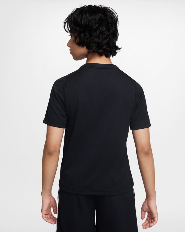 تی شرت تنیس بچگانه نایک - Nike One Dri-FIT Fitted - مشکی - Image 4