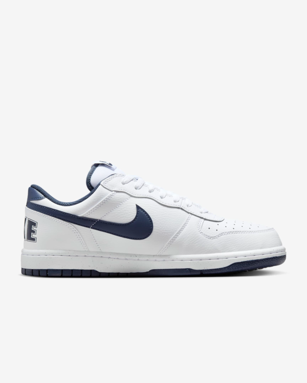 کفش رانینگ مردانه نایک - Nike Big Low - سفید/سرمه ای - Image 2