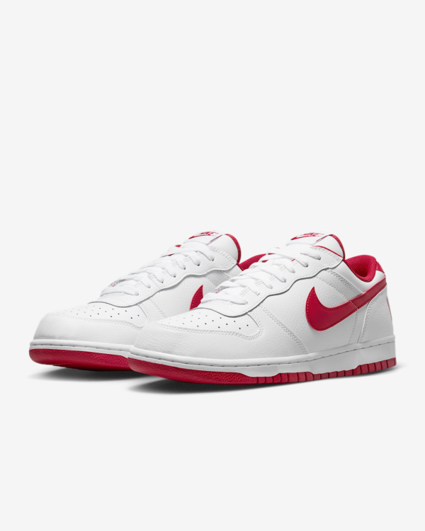 کفش رانینگ مردانه نایک - Nike Big Low - سفید/قرمز - Image 6